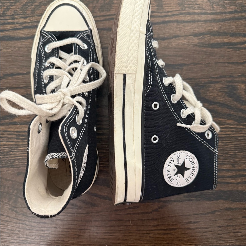 Converse Black and White High-Top Sneakers